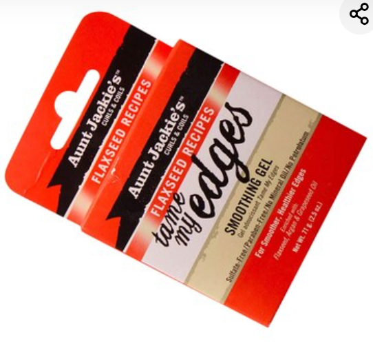 Aunt Jackie’s Tame My Edges Smoothing Gel – Strong Hold Edge Control for Sleek Edges & Baby Hairs Styling Gel for Natural Hair Care, Frizz Control & Smooth Finish