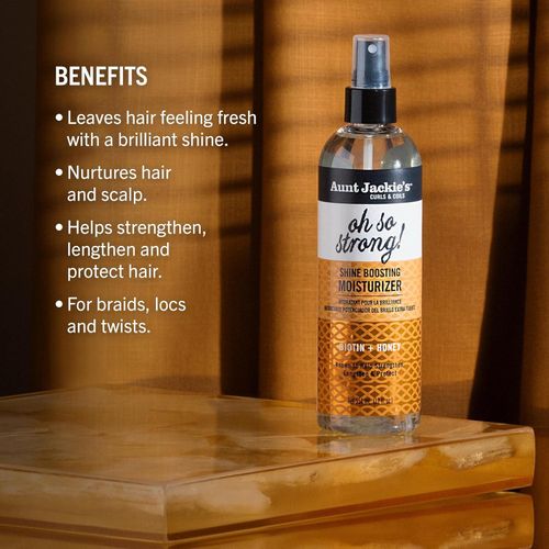 Aunt Jackie’s Curls & Coils Oh So Strong Shine Boosting Moisturizer for Dry Hair & Curls