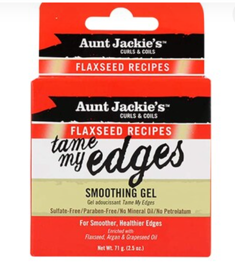 Aunt Jackie’s Tame My Edges Smoothing Gel – Strong Hold Edge Control for Sleek Edges & Baby Hairs Styling Gel for Natural Hair Care, Frizz Control & Smooth Finish