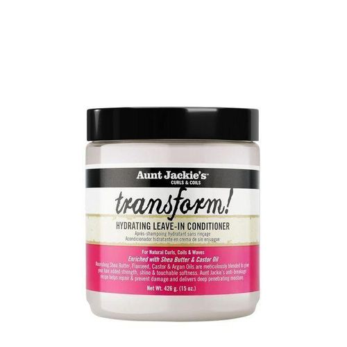 Aunt Jackie's Curls & Coils Transform! Hydrating Leave-In Conditioner – Moisturizes, Softens & Defines Natural Curls
