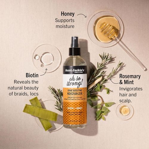 Aunt Jackie’s Curls & Coils Oh So Strong Shine Boosting Moisturizer for Dry Hair & Curls
