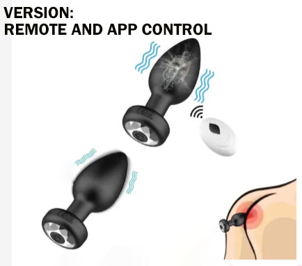 Wireless remote control unisex anal plug set, prostate orgasm masturbation massager, adult sex toy - image 5