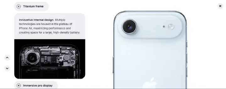 [New Arrival] Apple iPhone Air 5G 6.5" 120Hz LTPO Super Retina XDR OLED Display 256GB ROM+12GB RAM 48MP+18MP 4K Camera Apple A19 Pro Chip iOS 26 3159mAh 25W Batt Wrrty FaceID TypeC eSIM-only