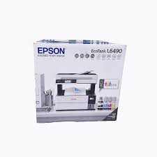 {With inks} Brand New Epson Office Printer | Epson L6490 ECOTANK Printer Black in Color, Print, Scan, Copy and Wireless| All in one Office Printer | Portable and Easy to Install and Print
