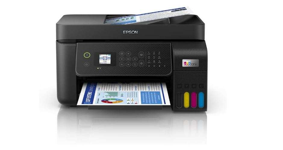 {With inks} Brand New Epson Office Printer | Epson L6290 ECOTANK Printer Black in Color, Print, Scan, Copy and Wireless| All in one Office Printer | Portable and Easy to Install and Print