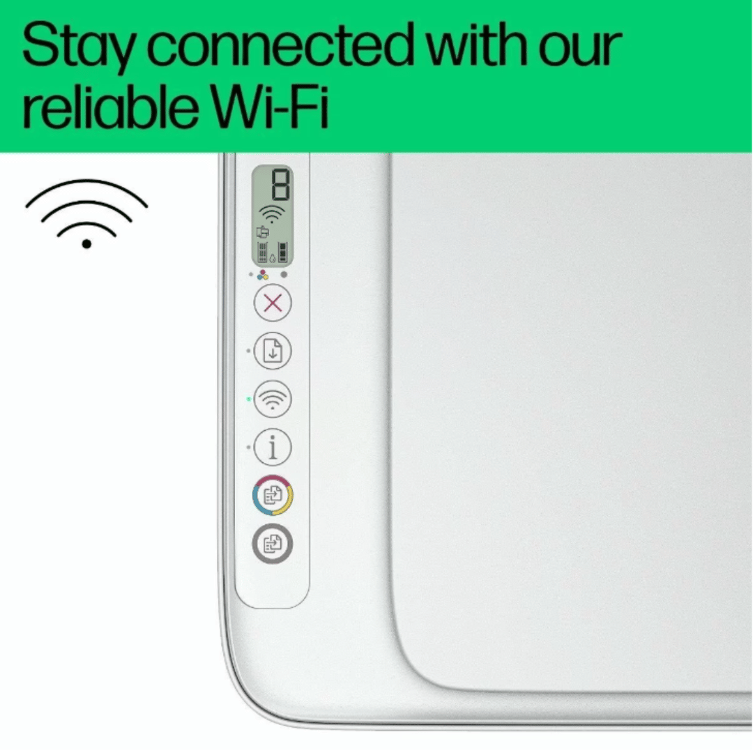 (+ FREE Printer Cable) HP DeskJet Ink Advantage 2875 All-in-One Printer | HP DeskJet Ink Advantage 2875 Colour Inkjet Printer for Home and Office | HP 2320 Print Scan Copy Multifunction Machine