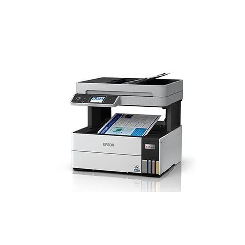 {With inks} Brand New Epson Office Printer | Epson L6490 ECOTANK Printer Black in Color, Print, Scan, Copy and Wireless| All in one Office Printer | Portable and Easy to Install and Print