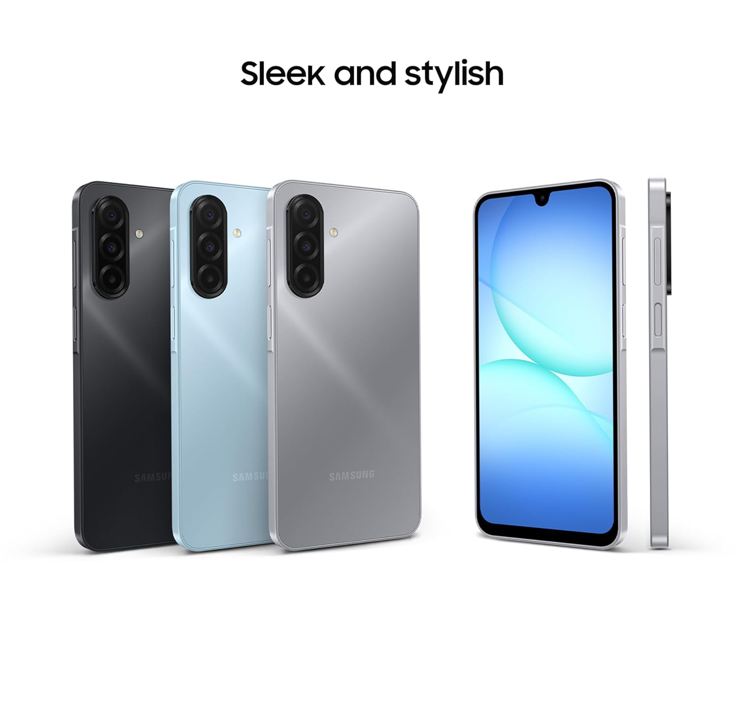 Brand New Samsung Galaxy A17 128GB+4GB 6.7" Super AMOLED Display Mediatek Helio G99 50MP Triple Camera IP54 Waterproof 5000mAh 25W Android 15 Type-C AI Smart Phones Samsung A17 phone