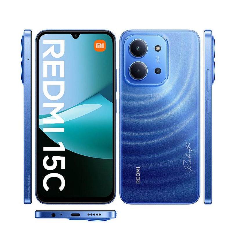 [Xiaomi Official] Brand New Redmi 15C 128GB + 8(4+4)GB 6.9'' 120Hz Immersive Display 6000mAh 33W 50MP Main +8MP Front Cam Fast Charger Xiaomi Hyper OS Side Fingerprint Smartphone smart phones