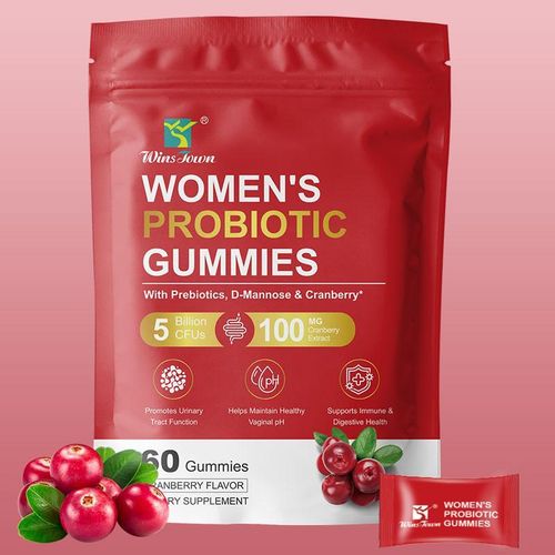 Women’s Probiotics Gummies – Vaginal Digestive Health Support, 3-in-1 Formula with 2 Billion CFU, Cranberry, Zinc, Vitamin C, D3 Magnesium, pH Balance, Odor, Immune Gut Health