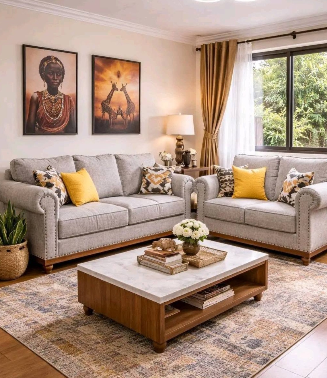 Winslow Modern Sofa Set – Stylish Upholstered Living Room Couch Collection
