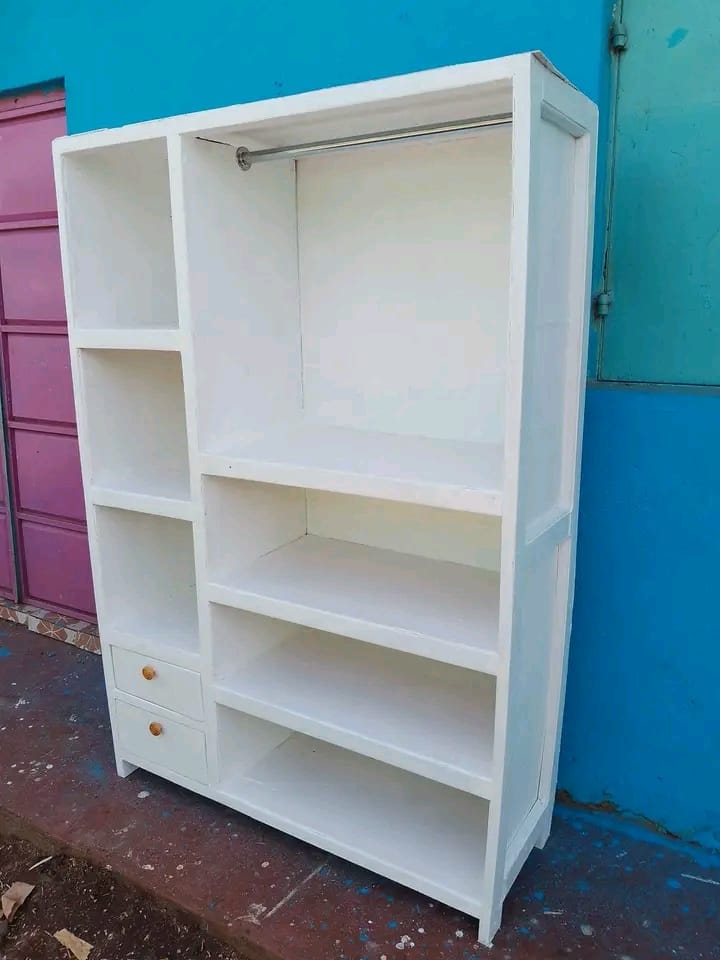 3*6 Wooden Wardrobe with Drawers