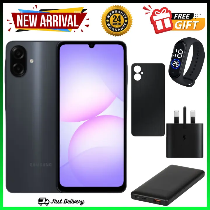 {ANNIVESARY SALES OFFERS}🔥🔥Samsung Galaxy A07 64GB/128GB+4GB 6.7" 90Hz Display 50MP Rear+8MP Front Cameras 5000mAh Battery 25W Fast Charging IP54 One UI 7 Android 15+(6Years Of OS Updates) Galaxy AI