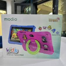 [NEW ARRIVAL] Modio M68 Kid's Tablet - 7" IPS LCD Screen, 6GB RAM+128GB ROM, 3000mAh Battery, 8MP Main & 5MP Selfie Cameras, WiFi, Parental Control, Preloaded Learning Apps, Proof Case - Tablets