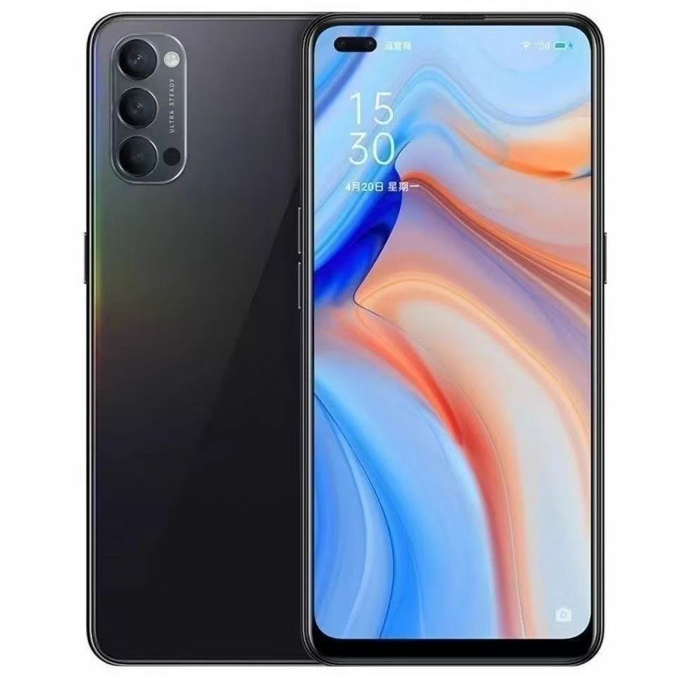 RefurbishedOPPO reno4 5G mobile phone 6.4-inch AMOLED display, 48-megapixel triple camera, 4020mAh battery Preceding: 32-megapixel + 2-megapixel dual camera system Unlock method: Facial recognition