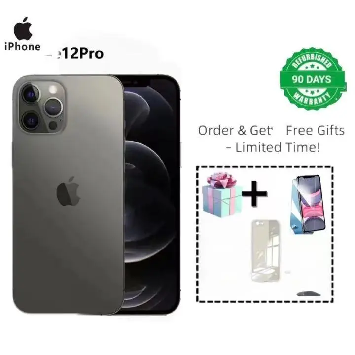 Refurbished Apple Iphone 12 pro 512gb +6G Smartphone Face ID   6.1 Inch+ 5G network iphone12 Pro No face recognition