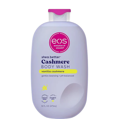 2 Packs EOS Body Care Set Sparkling Amber Body Lotion Raspberry Shea Butter Body Wash Moisturizing Hydrating Skin Care Combo Long Lasting Fragrance Smooth Soft Skin Daily Use for Women Men