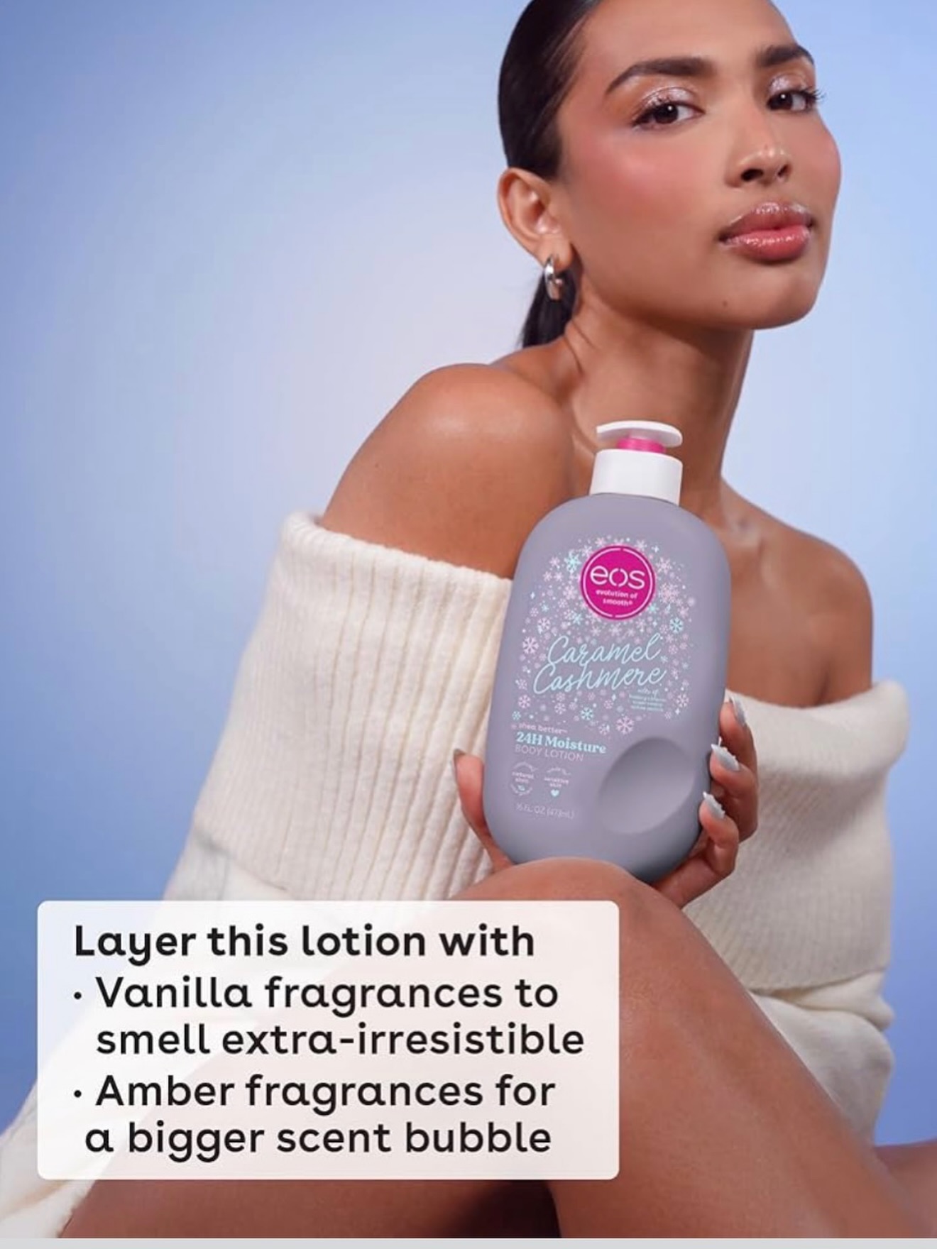 Eos Shea Better Caramel Cashmere Body Lotion 473ml 24 Hour Moisture Shea Butter Lotion With 7 Nourishing Oils Lightweight Non Greasy Hydrating Soft Smooth Skin Warm Caramel Vanilla Scent