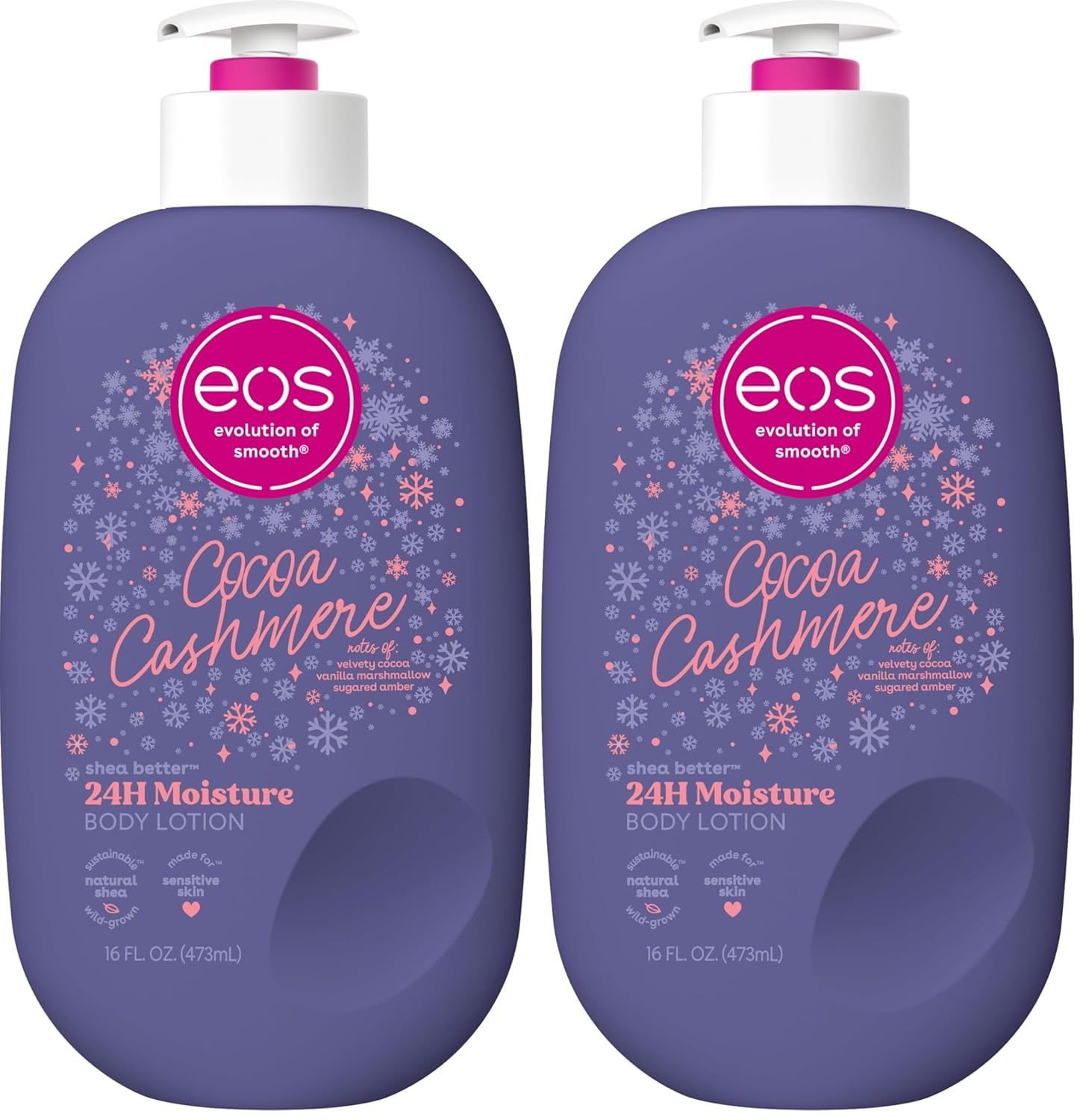 2 Packs Eos Cocoa Caramel Body Lotion Plus Eos Raspberry Soap 2 Pack Moisturizing Brightening Deep Cleansing Skincare Set for Soft Smooth Face Body Care Women Men