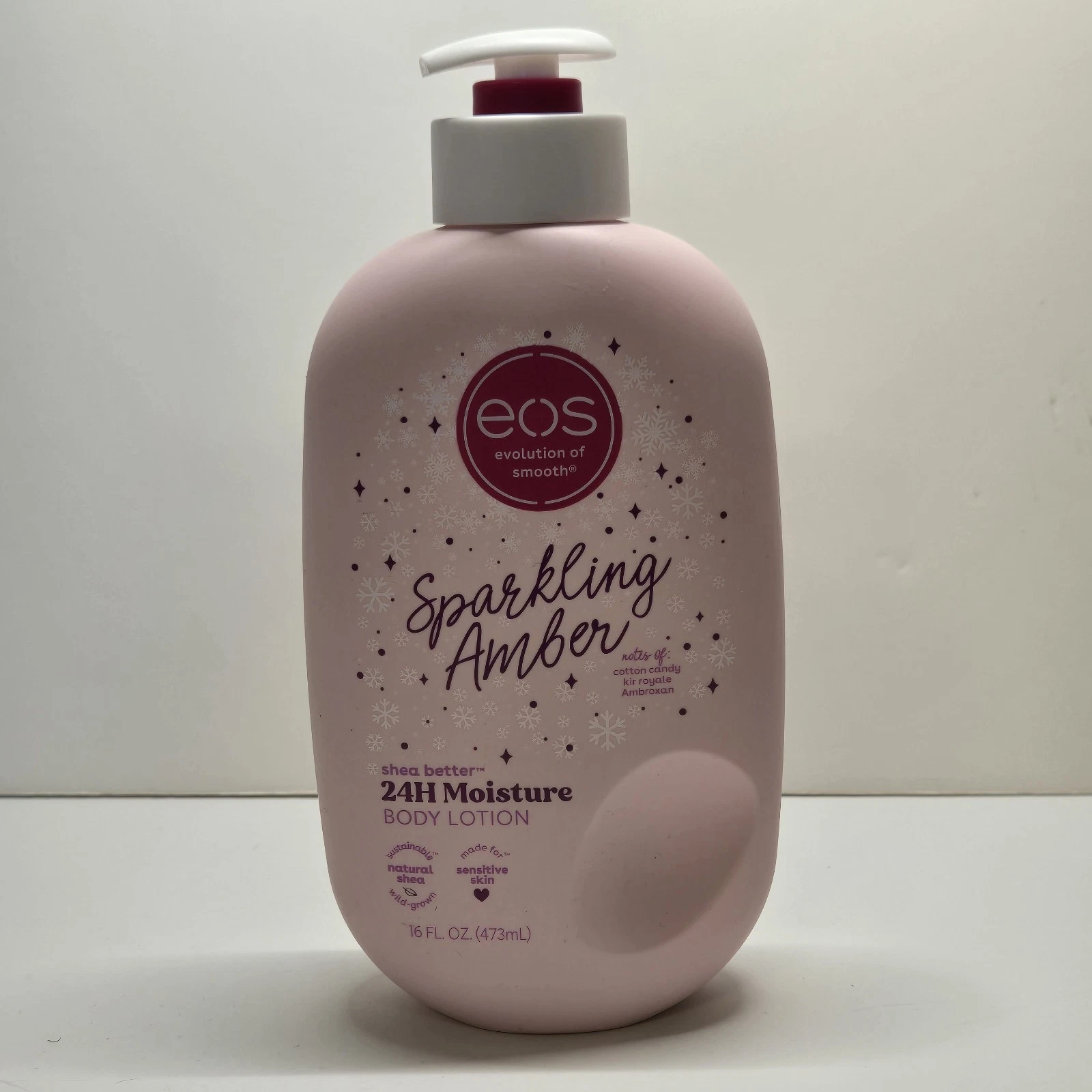Eos Sparkling Amber Body Lotion Plus Eos Raspberry Soap 2 Pack Moisturizing Brightening Deep Cleansing Skincare Set for Soft Smooth Glowing Face Body Care Women Men