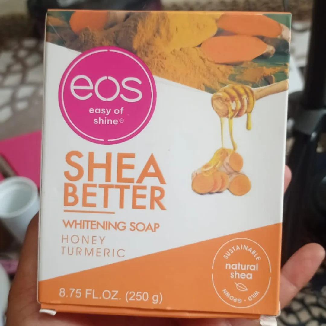 Eos Caramel Cashmere Body Lotion Plus Eos Shea Butter Honey Turmeric Soap 2 Pack Moisturizing Brightening Skincare Set for Dry Skin Smooth Glowing Face Body Care Women Men