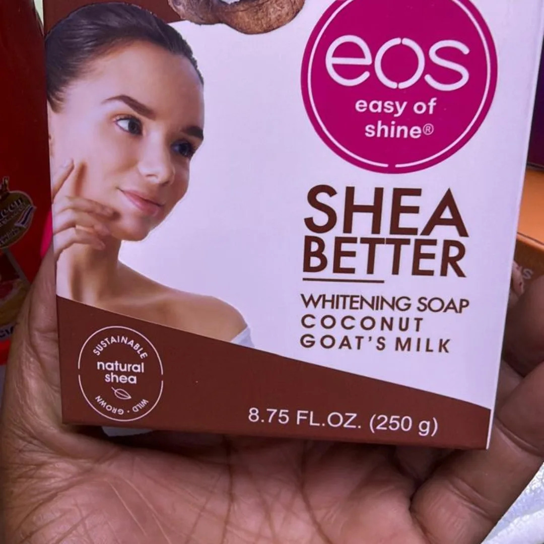 Eos Coconut And Goat Milk Whitening Soap 250g Brightening Moisturizing Deep Cleansing Bath Soap for Dry Skin Dark Spots Even Skin Tone Nourishing Face Body Soap for Women Men