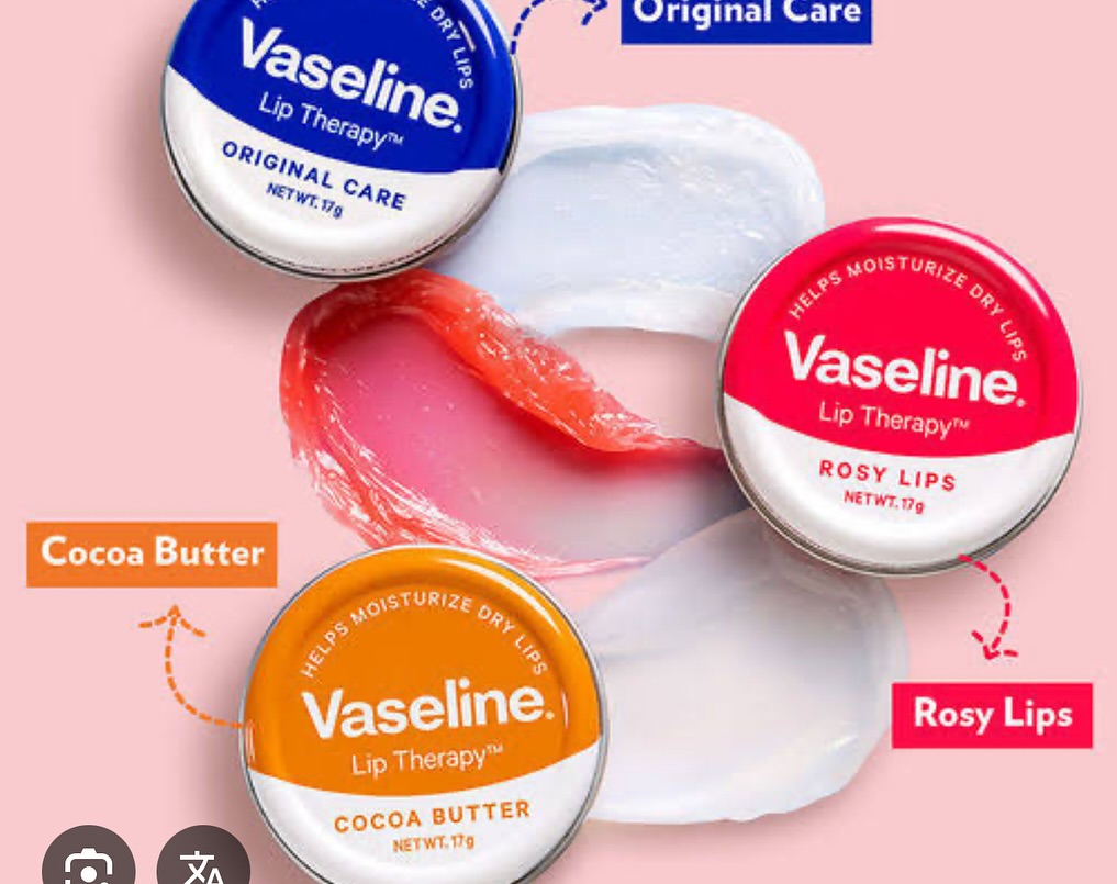 Vaseline Cocoa Butter Lip Therapy Moisturizing Lip Balm for Dry Cracked Lips with Cocoa Butter & Petroleum Jelly Long Lasting Hydration Glossy Smooth Lip Care Pocket Size for Men Women