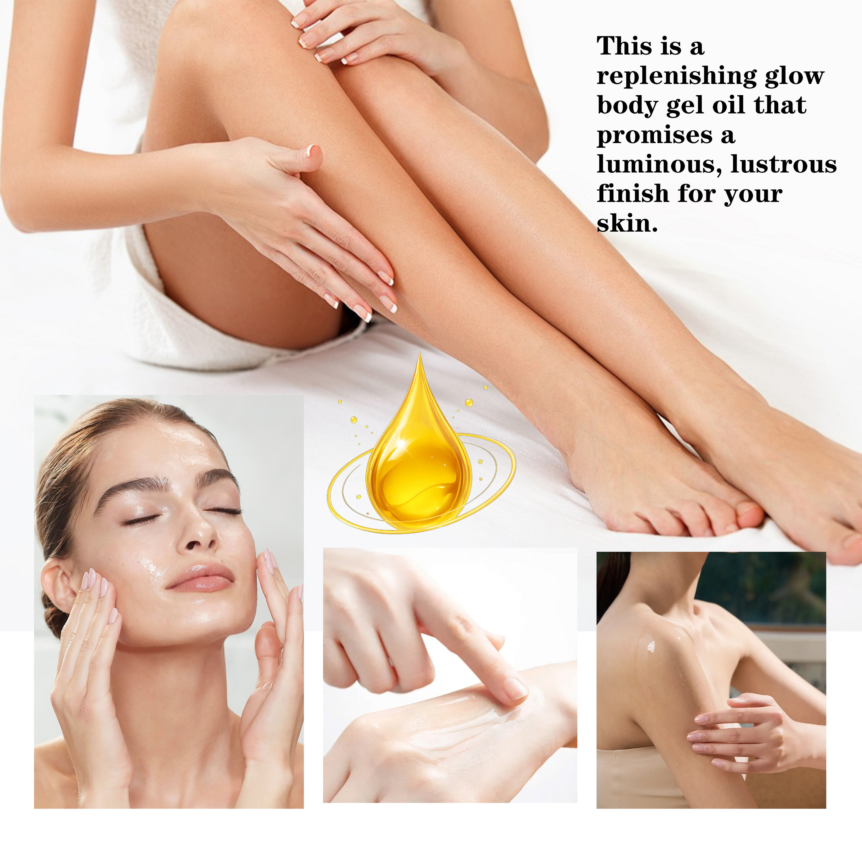 Dr Davey Golden Glow Shimmering Body Oil 200ml, Golden Hour Luminous Glow Oil, Hydrating Moisturizer with Cocoa Butter & Vanilla, Lightweight Fast Absorbing Formula, Radiant Smooth Skin Finish