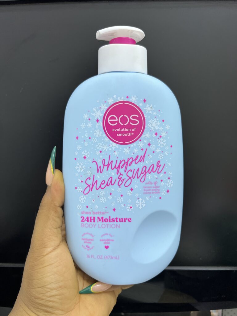 Eos Whipped Shea & Sugar 24H Moisture Body Lotion 473ml – Hydrating Lightening Lotion With Natural Shea Butter & Oils, Fast Absorbing Non-Greasy Daily Body Cream for Smooth Glowing Skin