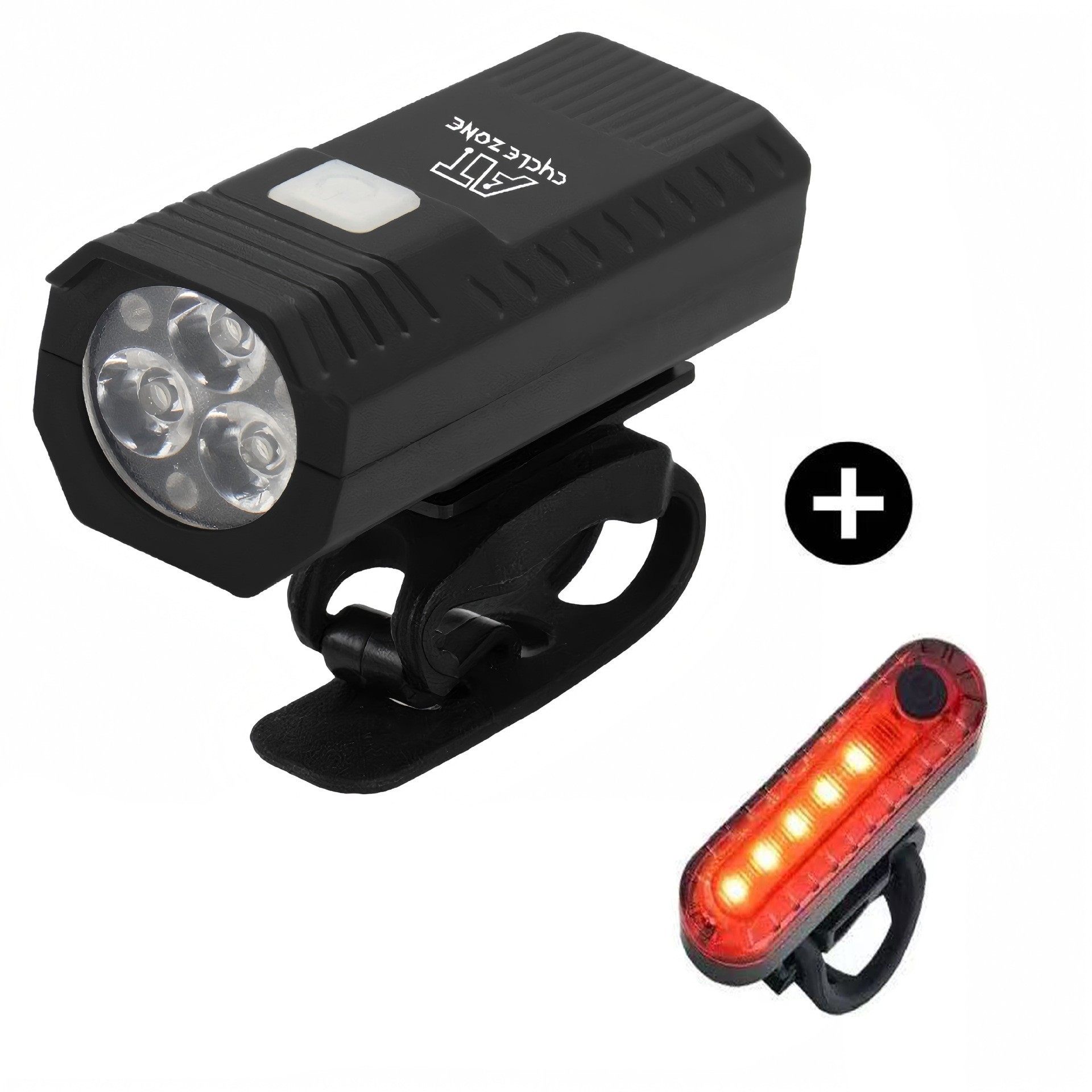 Bicycle lights are suitable for night riding, USB-C rechargeable bicycle lights with 5 lighting modes, LED mountain bike headlights for cyclists and commuters,