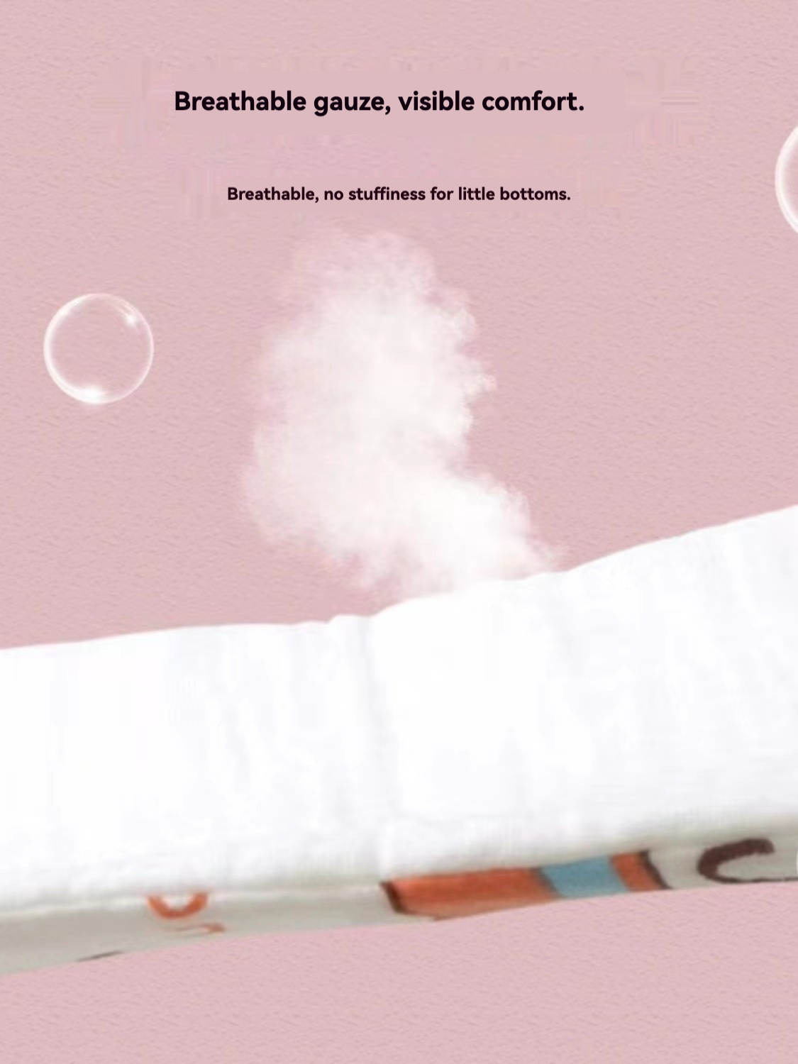 5 pcs cotton Gauze Diaper, All-in-One Washable Breathable Diaper Ring for Babies, Specialized Year-Round Diaper
