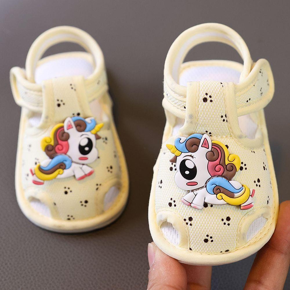 Summer 6-12 months baby sandals for infants aged 0-1 years. Boys and girls toddler shoes with convenient Velcro fastening and anti-slip soft soles.