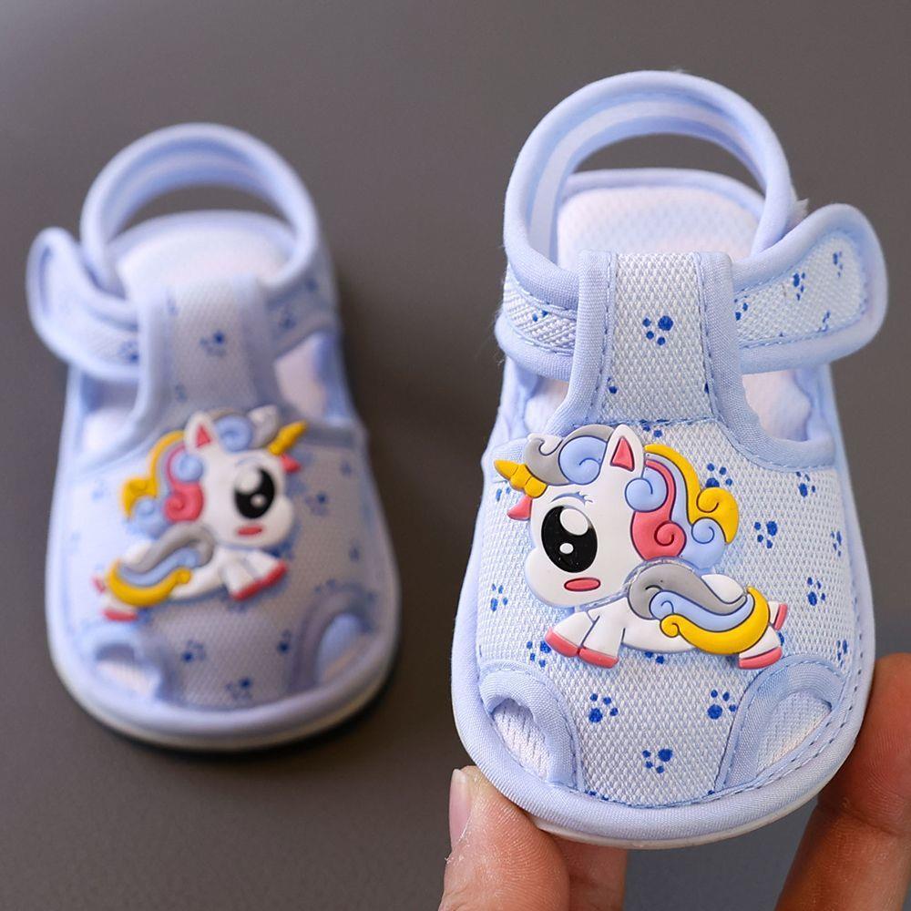 Summer 6-12 months baby sandals for infants aged 0-1 years. Boys and girls toddler shoes with convenient Velcro fastening and anti-slip soft soles.