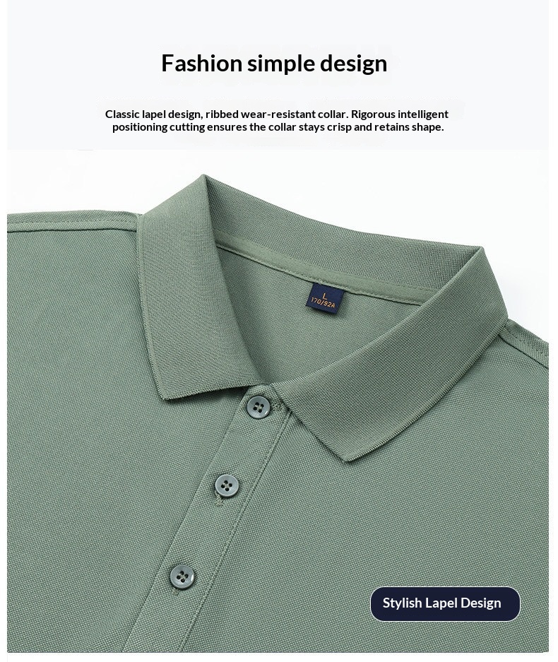 Polo shirt men's work uniform short-sleeved men's polo shirt summer men's clothing short-sleeved cool-feeling lightweight men's short-sleeved T-shirt