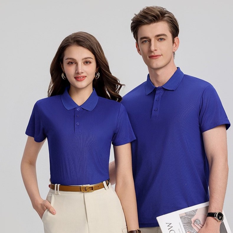 Polo shirt men's work uniform short-sleeved men's polo shirt summer men's clothing short-sleeved cool-feeling lightweight men's short-sleeved T-shirt