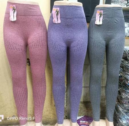 💪 POWER FIT! Women's High-Waisted Seamless Contour Fitness Leggings – Ribbed Supportive Waistband Textured Sculpting Workout Tights