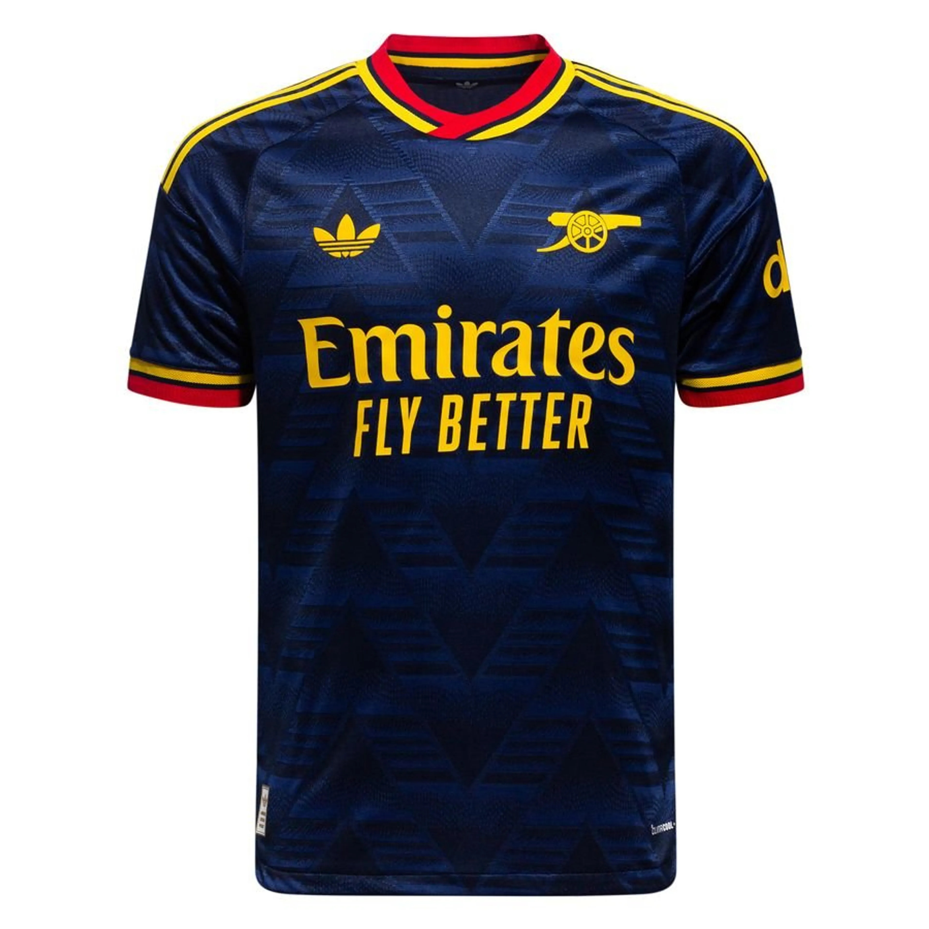 🔵🟡 GUNNERS BANANA LEGACY! Original Arsenal FC 2026/27 Away Jersey – Premium Navy Blue Football Shirt with Bruised Banana-Inspired Graphic & Yellow-Red Details ⚽🔥