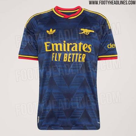 🔵🟡 GUNNERS BANANA LEGACY! Original Arsenal FC 2026/27 Away Jersey – Premium Navy Blue Football Shirt with Bruised Banana-Inspired Graphic & Yellow-Red Details ⚽🔥