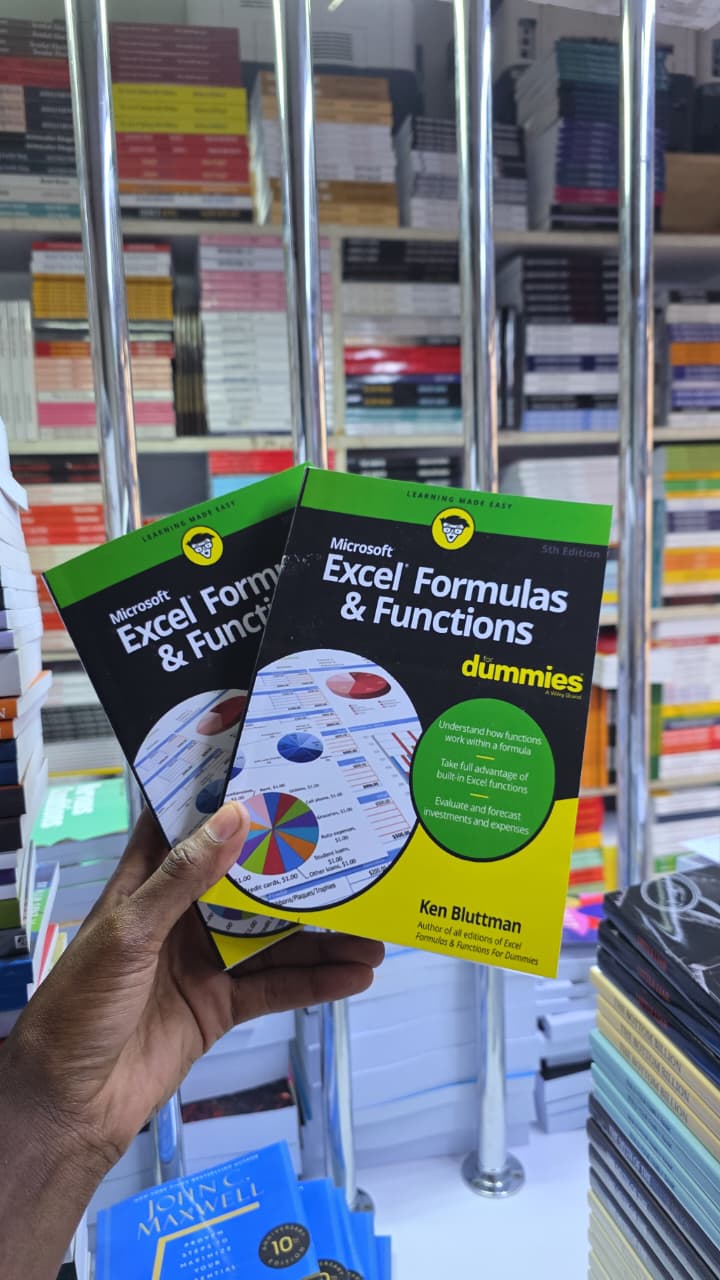 Microsoft Excel Formulas & Functions For Dummies by Ken Bluttman – Excel Training Book on Formulas Functions Data Analysis Financial Forecasting and Practical Spreadsheet Skills for Microsoft