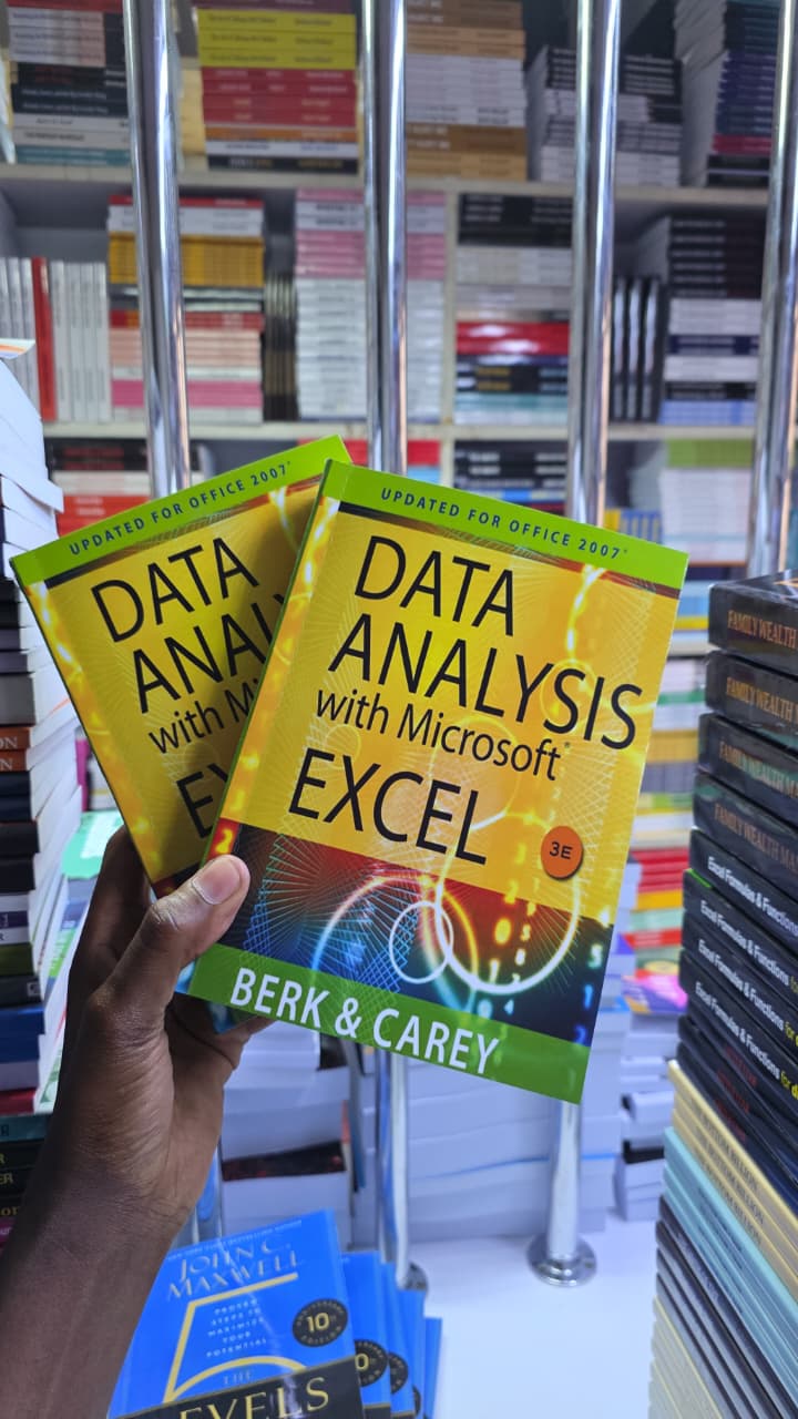 Data Analysis with Microsoft Excel (3rd Edition) by Kenneth N. Berk and Patrick Carey – Statistics and Data Analysis Book on Excel-Based Analysis Tools Descriptive Statistics Inferential Methods