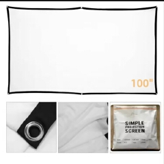 Portable Foldable Fabric 100inch Projector Screen