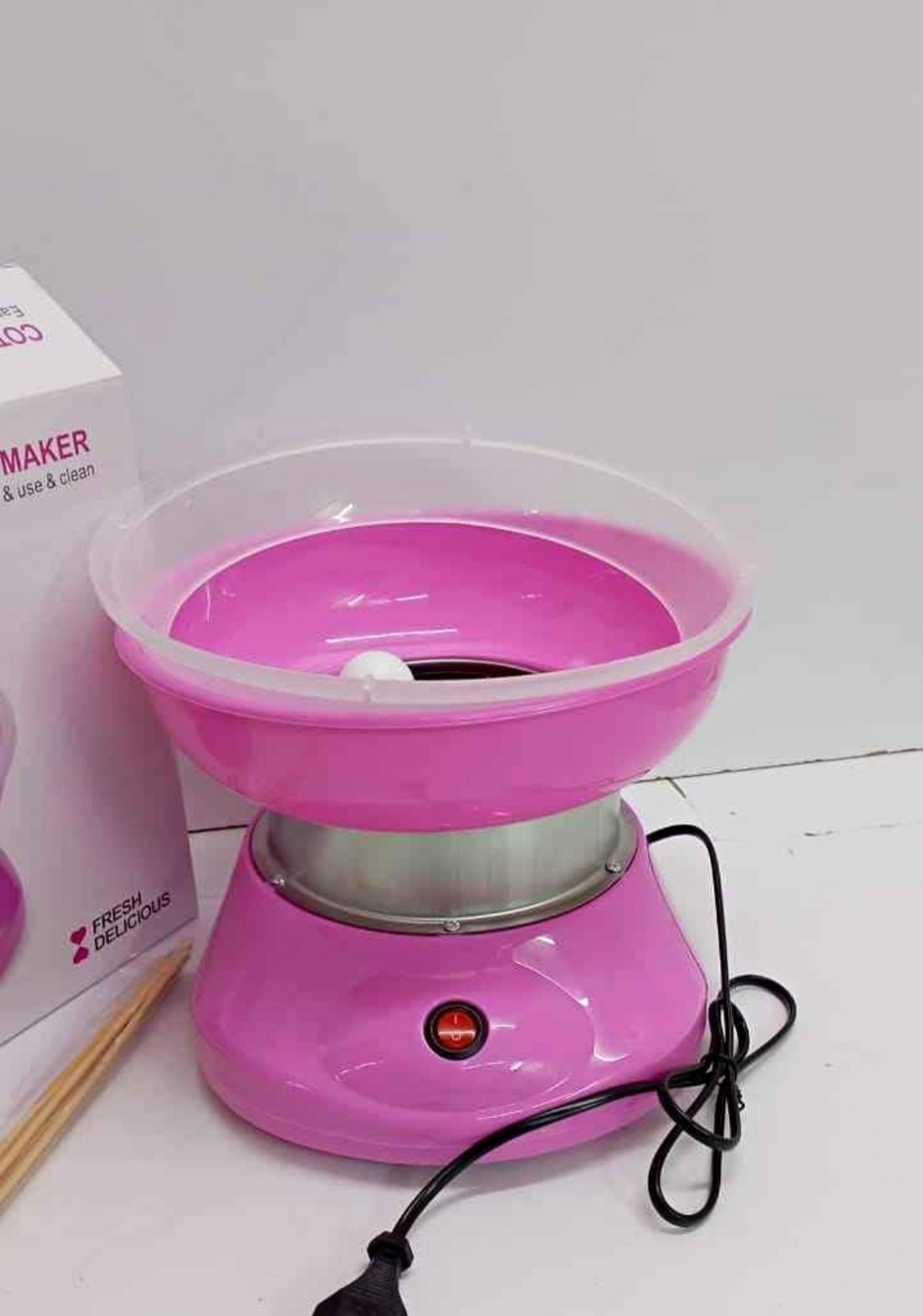 Cotton Candy Maker, Mini Sweet Automatic Cotton Candy Machine Hard and Countertop Floss Maker Home DIY Sweets Makers for Kids