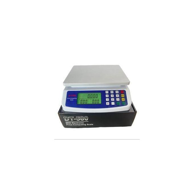 DT-580 mini Electronic price computing weighing scale measuring upto 30kgs/0.01g Included a charger and two triple A batteries