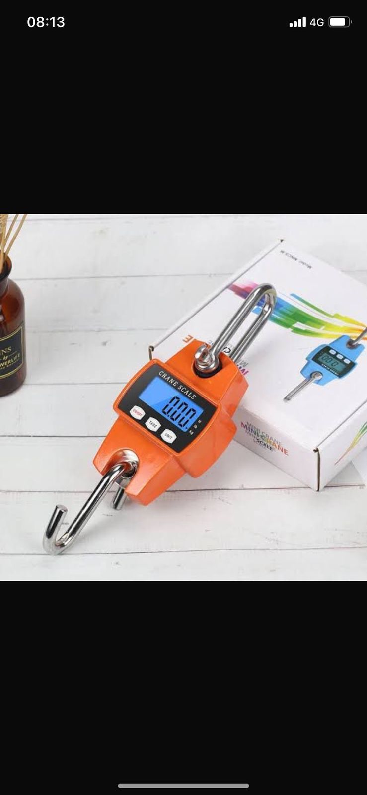 High Quality 300kg Digital Hanging Weighing Scale with LCD Display,Accurate Sensors,Handheld with Hooks for Weighing Luggage,Sacks,Gas Cylinders