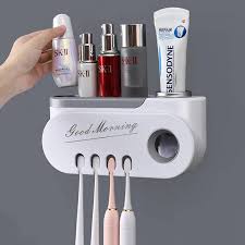 GOOD MORNING TOOTHPASTE AND TOOTHBRUSH HOLDER.