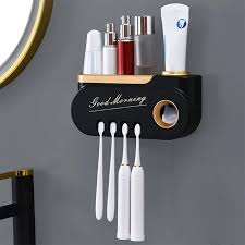 GOOD MORNING TOOTHPASTE AND TOOTHBRUSH HOLDER.