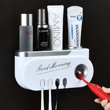 GOOD MORNING TOOTHPASTE AND TOOTHBRUSH HOLDER.