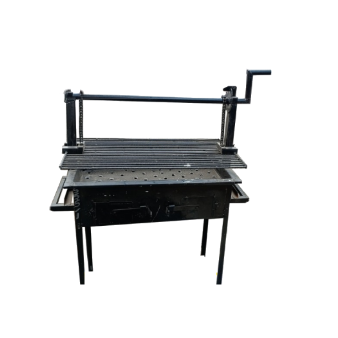 Metallic Charcoal Barbecue Grill for Hotels and Street Vendors (Large) size 34