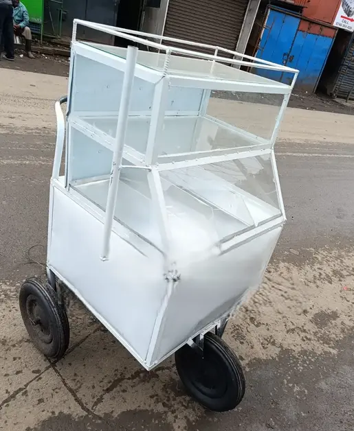 Top-Ranked Smokie, Cassava, Sausage, Samosa, and Egg Street Food Vending Trolley for Fast, Convenient, and Professional Outdoor Food Business Operations. Size 24