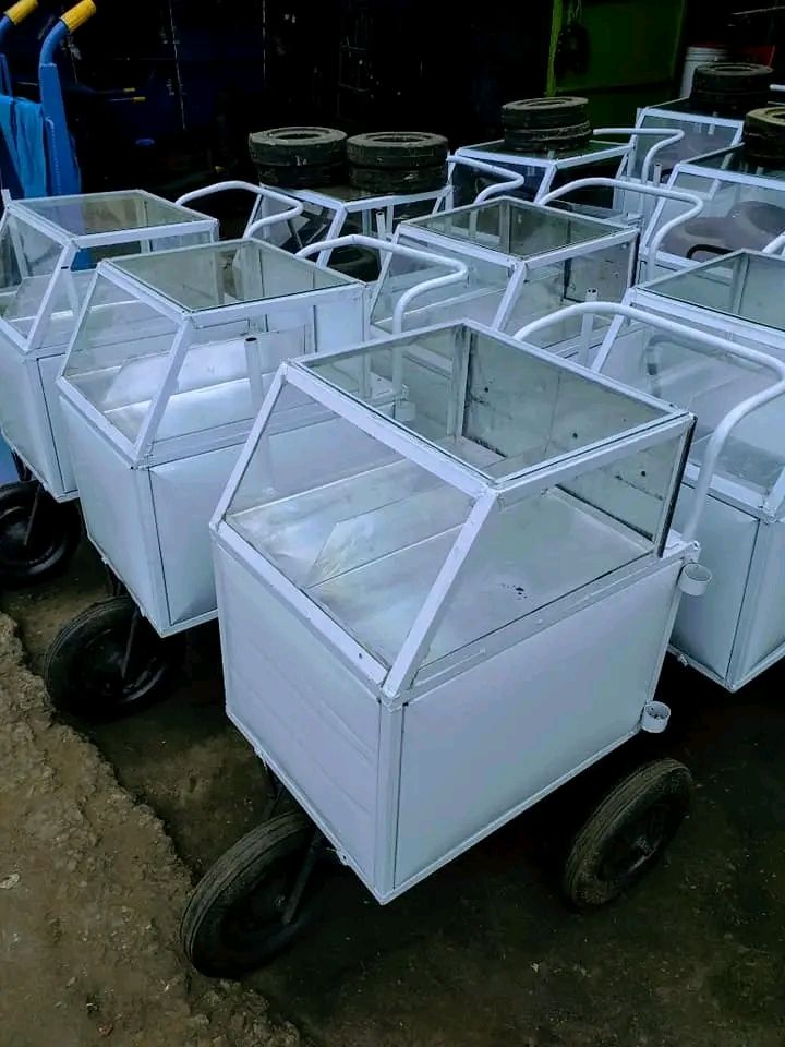 Juakali made large size (2 partition) Eggs/Smokie Trolley